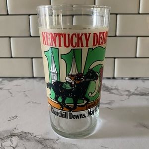Churchill Downs Kentucky Derby 1989 Glass VINTAGE